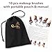 Qivange Kabuki Makeup Brushes, Premium Foundation Eyeshadow Powder Brushes(10pcs, Pink with Silver) 