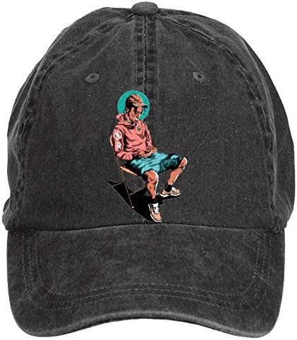 Gaojidian Travis Scott La Flame Cotton Six-panel Till Baseball Cap Hats Unisex