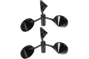 TIKODIDA 2Pcs ABS Wind Speed Meter Replacement Anemometer Cups for External Wind Measurement Sensor Shells