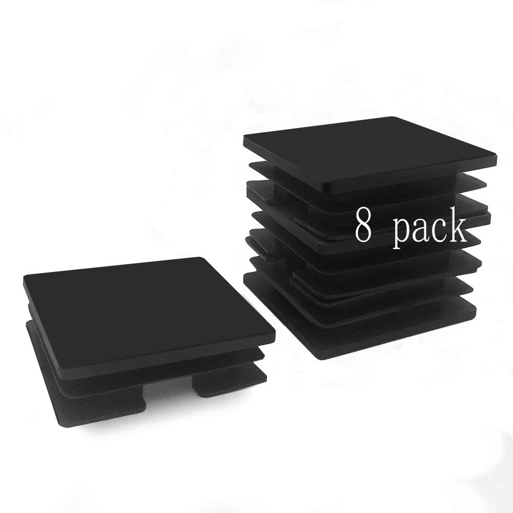 3/4 Inch Square Plastic Plug - End Caps for Tubing Pipe OD -Tubing End