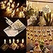 XTF2015 50 LED Photo Clips String Lights, Battery Operated 8 Modes Fairy String Lights with Clips for Wedding Party Bedroom Decoration to Hang Pictures Cards Artwork, Warm White