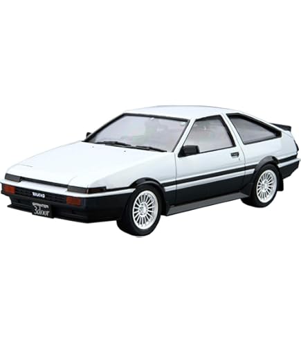 TOYOTA TRUENO AE86 ミニカーセット 2004/2005 1/28 Scale Initial D Toyota TRUENO AE86 Model Car Toy Collectible