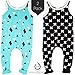 Kaydee Baby Viscose Rompers - Set of 2 - (Ages 0-24 Months) Variety of Options (3-6 Months, Mint Arrows & X)