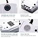 UPETTOOLS Aquarium Air Pump Oxygen Pump Adjustable Air Aerator Pump for Fish Tank with Air Pump Accessories (6W 2Outlets Air Pump)