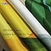 YoKii Lemon Fabric Shower Curtain, Summer Bright Nature Fruit Citrus Polyester Bath Curtain Set, 72-Inch Spa Hotel Heavy Weighted Bathroom Curtain (72 x 72, Lemon Bliss)