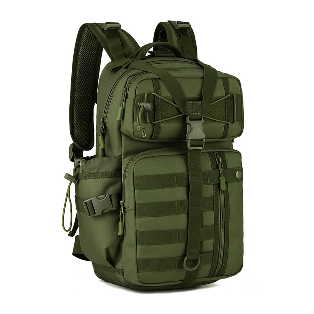 HUNTVP 30L Military Backpack Tactical Rucksack Trekking Backpack Hiking Backpack Molle Assault Pack Army Backpack Travel Backpack for Men Women Sports Outdoor Hiking Mountaineering (Army Green) — image 1