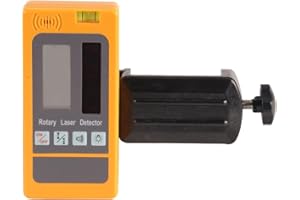 MOUNTLASER Digital Rotary Laser Receiver with Dual Display and Built-In Bubble Level, Compatible with All Red Rotary Lasers - Rod Clamp Included (Red Beam-RD-LDR03-R)