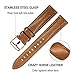 TRUMiRR Watchband for Fossil Women's Gen 5 Julianna, Crazy Horse Genuine Leather Watch Band Quick Release Strap Rose Gold Stainless Steel Buckle Wristband for Fossil Gen 5 Julianna