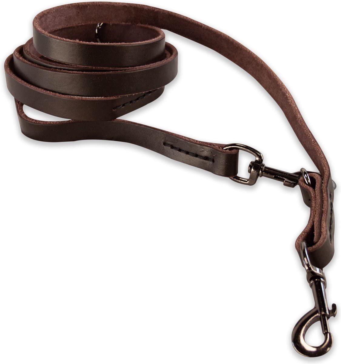 Leather Dog Lead Versatile 220 cm Brown / Black