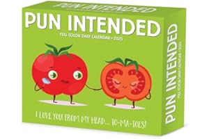 Pun Intended 2025 6.2" x 5.4" Box Calendar
