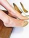 VERO MONTE 4 Pairs Womens No Show Socks - Cotton Liner Socks (Skin Color, 7-8)