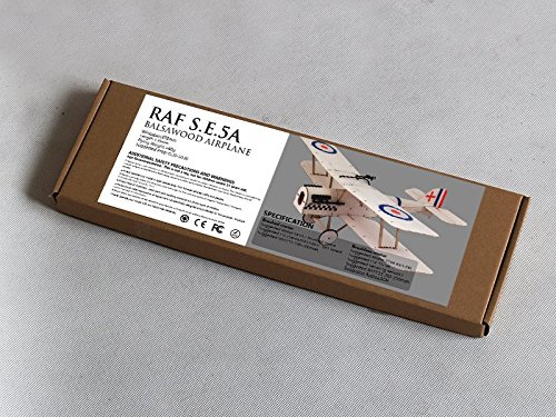 RC Airplane 3CH Radio Remote Controlled Electronic Aircraft Mini Balsa Wood Indoor Plane Model Wingspan 378mm SE5A kit