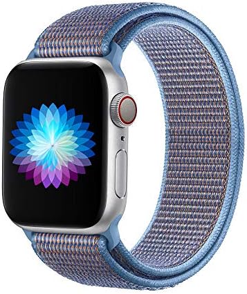 Ubples Replacement Band for Apple Watch 38mm 42mm 40mm 44mm Soft Nylon Sport Loop Strap for Women Men Compatible with iWatch Series 5 4 3 2 1