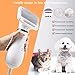 Townshine Pet Hair Dryer,2 in 1 Portable Home Pet Grooming Hair Dryer with Slicker Brush Adjustable Temperature Settings Effectively Reduces Shedding for Small, Medium and Large Pets (White)