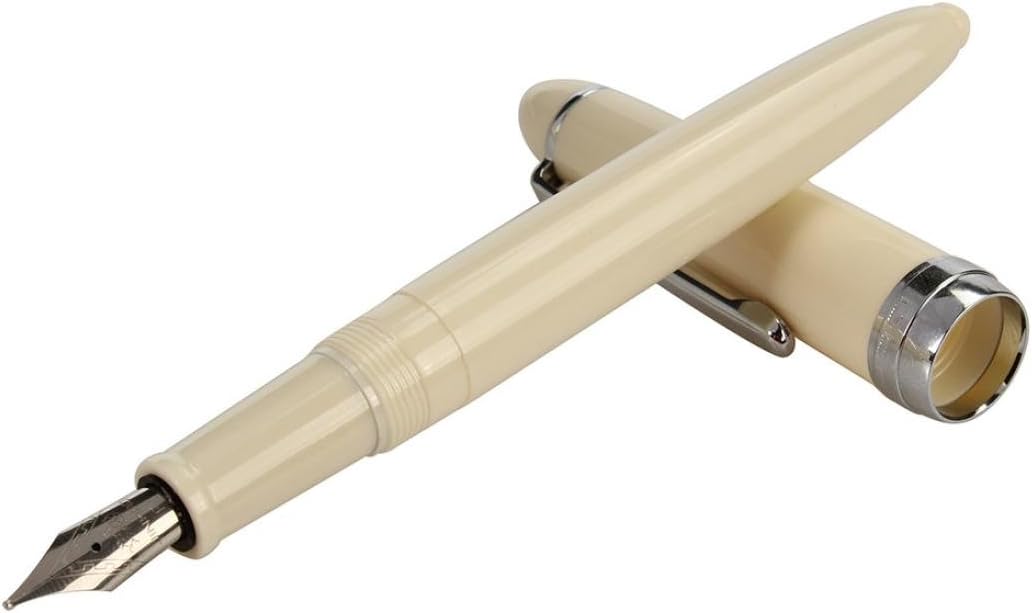 Charberry Spiral Transparent Colourful Office Fine Nib Fountain Pen (White 1)