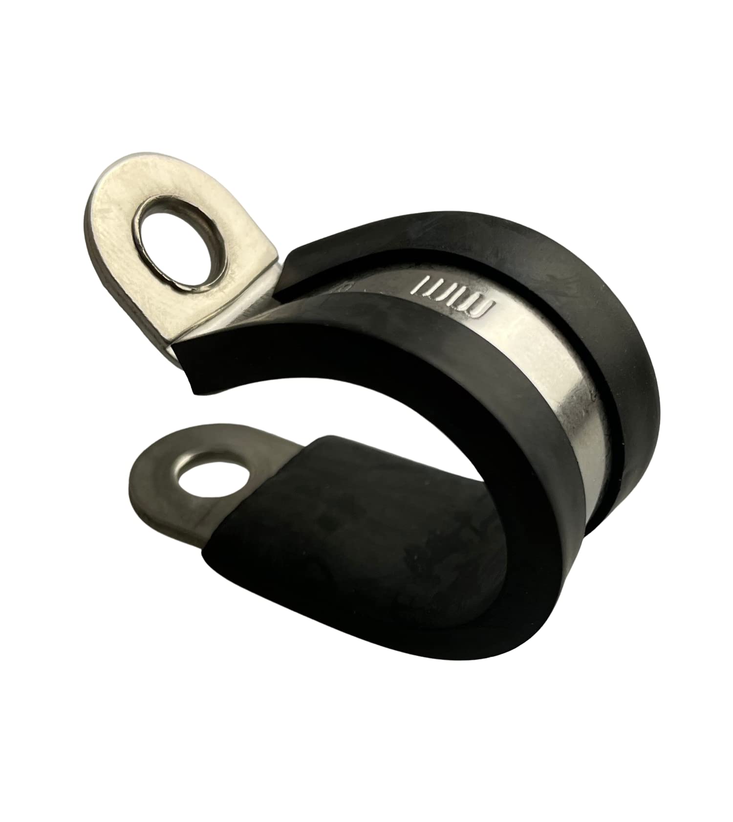 On1shelf 10x 40mm Rubber Lined P Clips Hose Pipe Clamp Stainless Steel - Premium Quality-