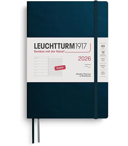 Amazon.com : LEUCHTTURM1917 370654 Weekly Calendar & Notebook