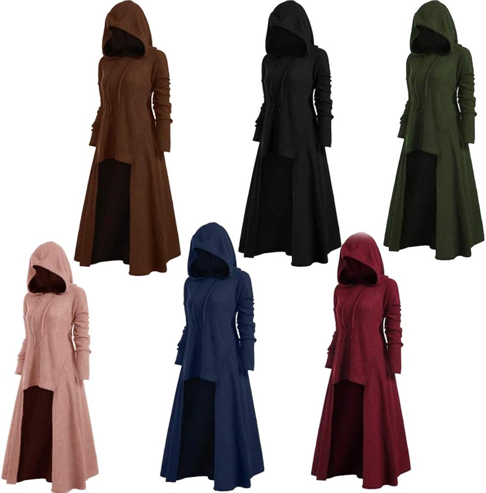 hooded high low sweater