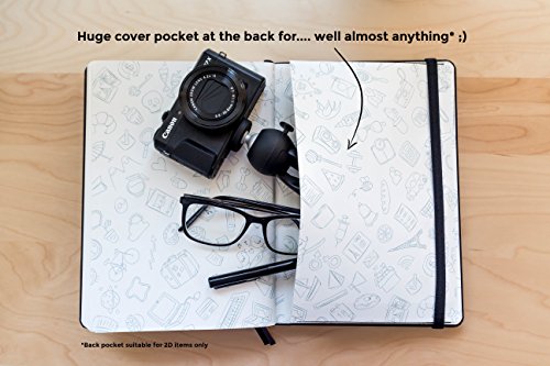 Dotted Journal by Scribbles That Matter - No Bleed Dotted Notebook with Inner Pocket - B5 Black - Thumbnail 5