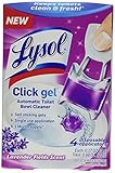 Lysol Automatic Toilet Bowl Cleaning Click Gel, Lavender Scent, 4 Count