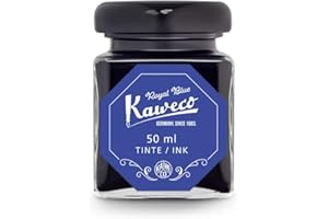 Kaweco Ink Bottle 50 ml/ 1.7 oz Royal Blue I Premium Ink for Fountain Pen in Ink Glass I Ink Bottle with Kaweco Quality Seal I Vegan Cruelty Free Water Soluble Calligraphy Lettering Writing Ink