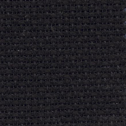 Aida Cloth 50 X 75cm 14 Count Black by SewingCafe
