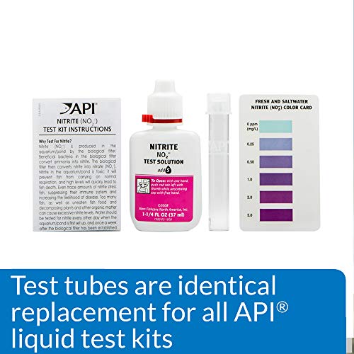 API REPLACEMENT TEST TUBES WITH CAPS For Any Aquarium Test Kit
