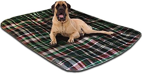LennyPads Ultra Absorbent, Reusable, Training, Housebreaking and Travel Washable Pee Pads – (48”x72” Picnic Plaid) King Pad