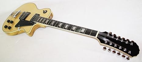 E Gitarre 12 Saiten Stil Les Paul Holz Natur Neu Garantie Amazon De Musikinstrumente