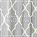 Lazzzy Linen Curtains for Bedroom Geometric Curtain Textured Drapes Lattice Moroccan Tile Print Drapery for Living Room Dining Room Grommet Window Treatment 50