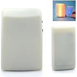 Anpress 7 Color Lights Flash + Music Doorbell, Wireless Doorbell, The Deaf/Hard of Hearing Favorite, Music Can Be Changed