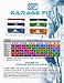 Garage Fit Pull up Assist Bands - Resistance Bands, Pull up Bands, Mobility Bands for Cross Training, Exercise Resistance Bands for Gymnastics and Powerlifting (Bundle #0 Yellow & #1 Red)