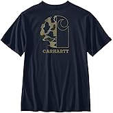 Carhartt Mens Relaxed Fit Lightweight Short-Sleeve Pocket Camo Graphic T-Shirt
