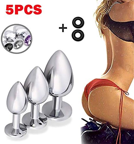 PobbeyUS Stainless Steel Jeweled Sexy Stimulation Toys for Adult