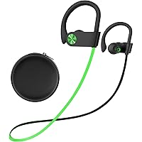 Stiive Bluetooth Headphones, Wireless Sports Earbuds IPX7 Waterproof with Mic, Stereo Sweatproof in-Ear Earphones, Noise Canc