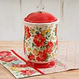 The Pioneer Woman Pioneer Vintage Floral 10-Inches Canister w/Acrylic Knob (1)