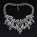 Girl Era Europe Vintage Costume Jewelry Multi-Crystal Bib Temperament Necklace