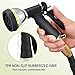 VicTsing Garden Hose Nozzle, Heavy Duty Spray Nozzle with 8 Adjustable Watering Patterns High Pressure, Slip and Shock Resistant Water Nozzle Hose for Watering Plants and Car wash