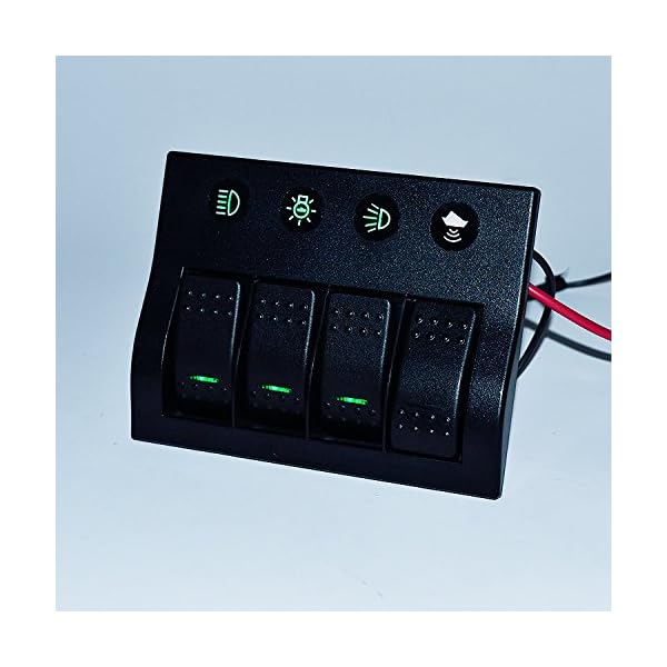 IZTOSS-4-Gang-Marine-Boat-Bridge-Control-Panel-Led-Rocker-Switch-12v-24v-with-Circuit-Breakers