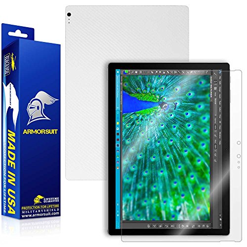 ArmorSuit MilitaryShield White Carbon Fiber Full Body Skin Protector for Microsoft Surface Book
