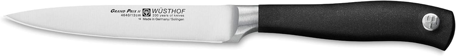 WÜSTHOF Gemüsemesser, Grand Prix II (4040-7), 12 cm Klinge, geschmiedetes Messer aus Qualitätsstahl, geeignet für Spülmaschine, Spickmesser
