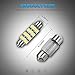 Partsam White 12-3528-SMD 42mm Festoon LED Bulbs Interior Dome Map Reading Lights (Pack of 10)