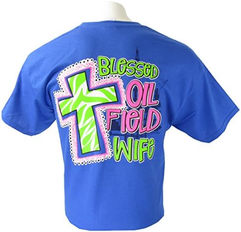 Blessed Oil Field Wife - Ladies Large - T-Shirt