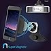 Car Phone Holder, Veckle CD Slot Magnetic Phone Car Mount Holder Strong Magnet Phone Holder for Car Universal Cradle for Smartphone iPhone 8 7 6S 6 Plus X Samsung Galaxy S8 S7 Edge Note 8 5 GPS, Black