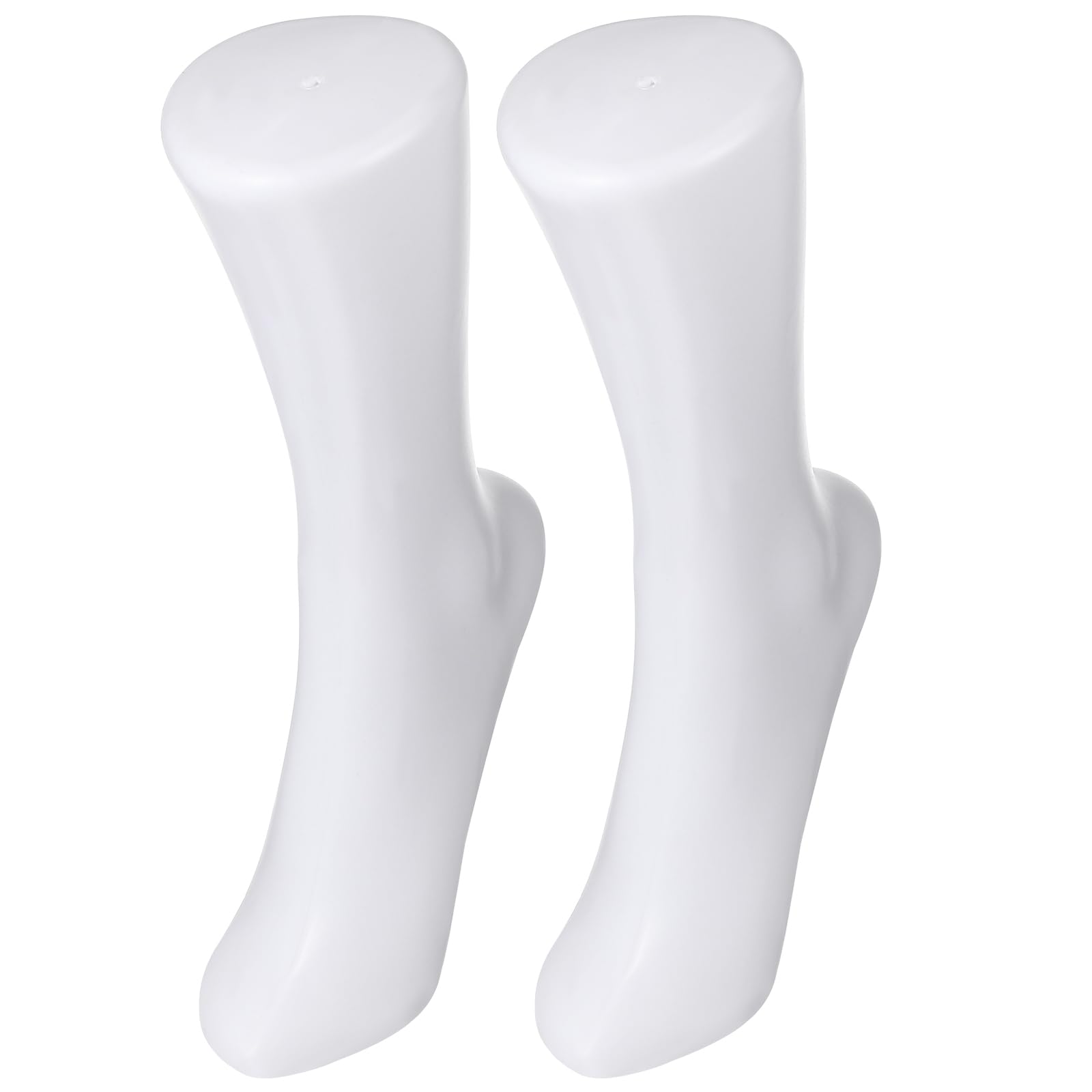 Cabilock 2pcs White Leg Model Sock Display Mannequin for Women Socks Photography Props Foot Mannequin