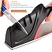 Koolife Knife Sharpener with 3 Stage Sharpening System for Steel, Ceramic and Pocket knives,Red/Black