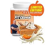 FITCRUNCH Whey Protein Powder, Designed by Robert Irvine, Limited Edition Flavor, 120 Calories and 25g of Protein, Keto, Gluten Free, Soy Free, and Non-GMO (Pumpkin, 18 Servings)