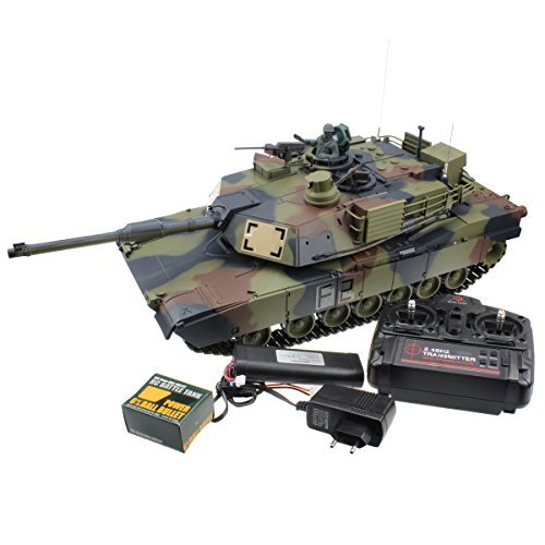 Hugine 2.4Ghz 1/16 Emulational US M1A2 Abrams RC Main Battle Tank With Smoke and Sound Effect