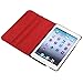 Insten 360-Degree Swivel Leather Case for Apple iPad mini, Red (PAPPIPDMLC20)