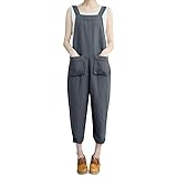 Women Casual Jumpsuits Overalls Baggy Bib Pants